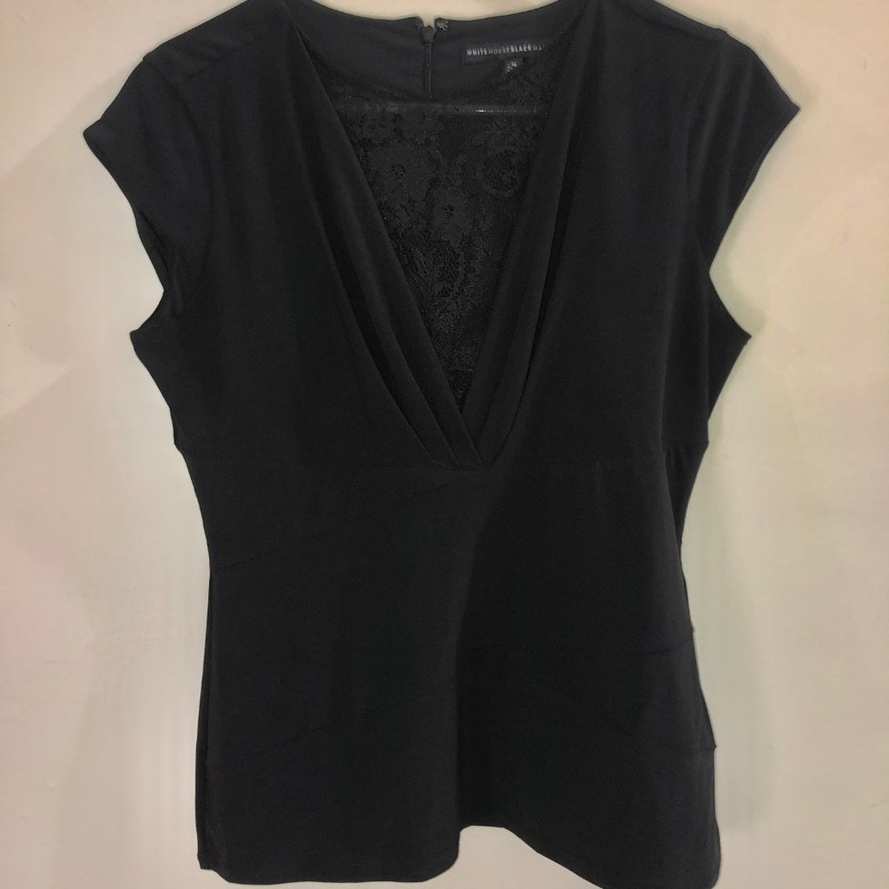 White House Black Market Black Professional Top